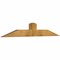 Ekena Millwork Portland Rough Sawn Timber Gable Bracket, Western Red Cedar, 72"W x 12"H x 4"D x 6"F, 4/12 Pitch GBW072X12X0406POR00RWR - alternate 5
